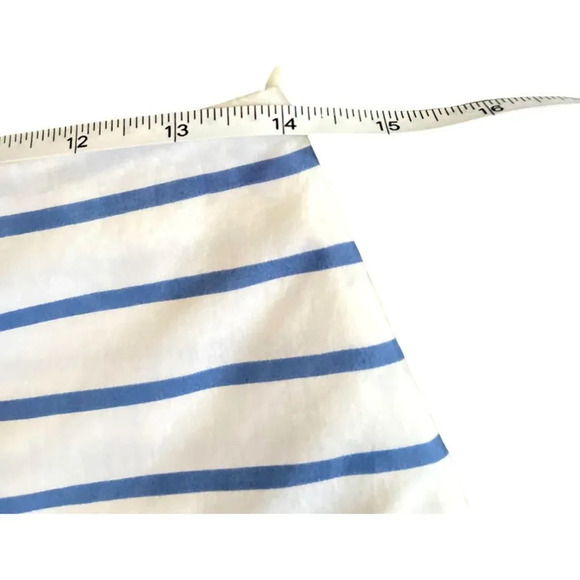 Zara Striped Cotton/silk blend skirt wrap waist small with flaw - Picture 5 of 8